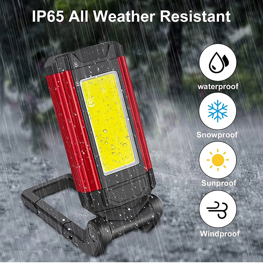 LED Work Light Portable Auto Repair Light Emergency Light COB LED Work Lamp Flashlight with Magnetic Base/Hook Oasis Select