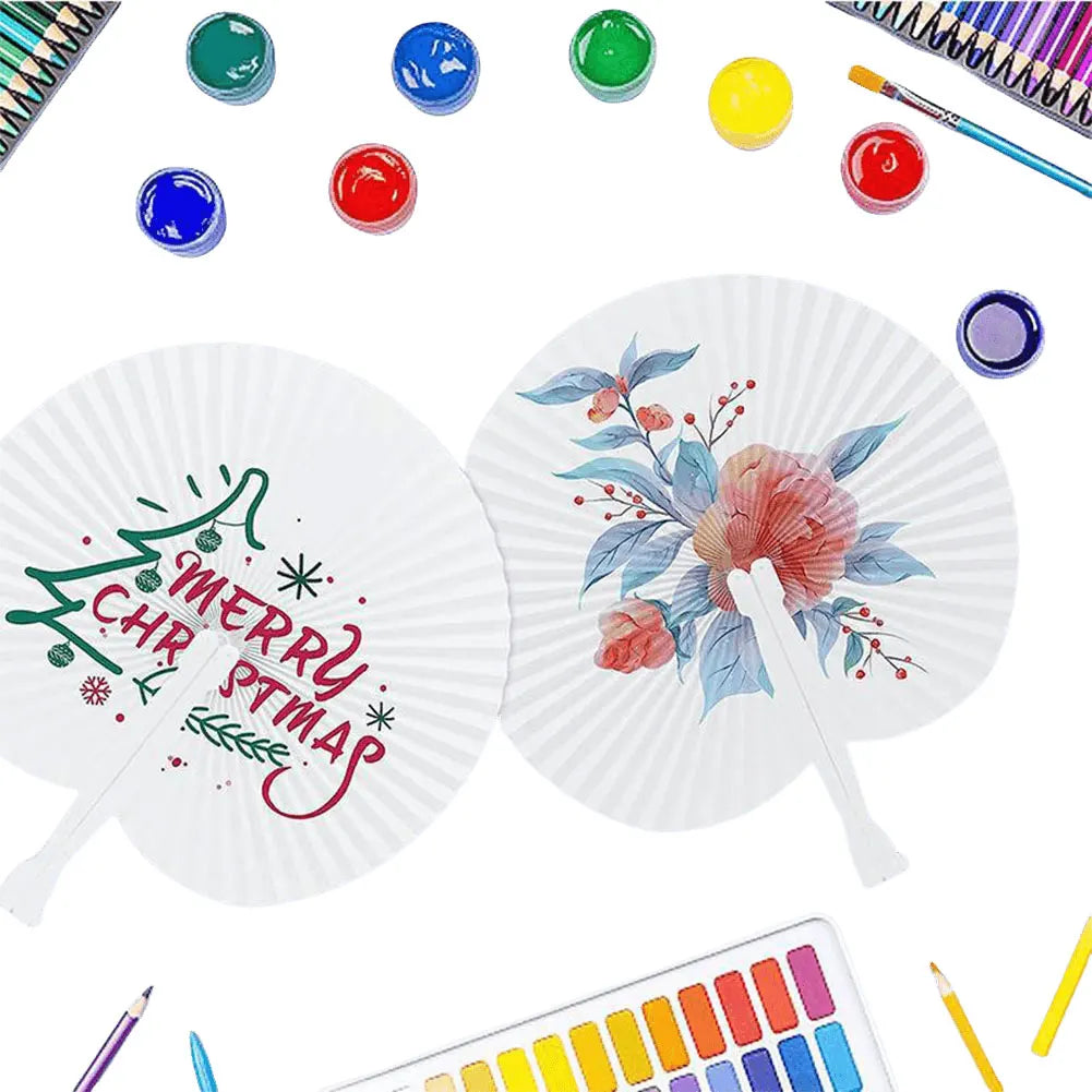 Personalized White Heart Paper Fan – Wedding & Party Favors Party Favor Fan Oasis Select