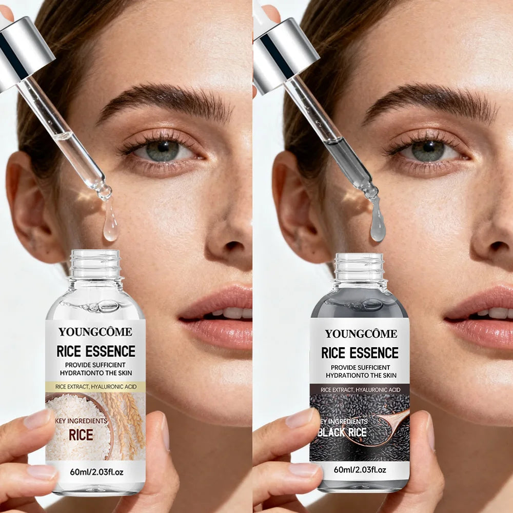 White & Black Rice Essence Serum Duo with Hyaluronic Acid