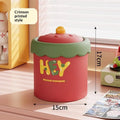 Small Desktop Trash Can with Lid – Cute Mini Waste Basket