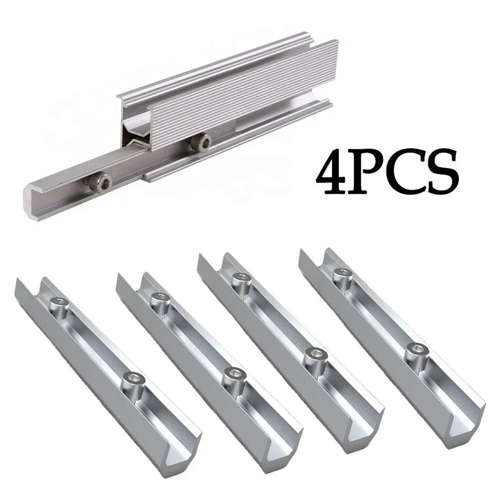 4 Pack Aluminum Rail Connectors for Solar Panels Adjustable Roof Tile Mounting for Commercial and Residential Use Oasis Select