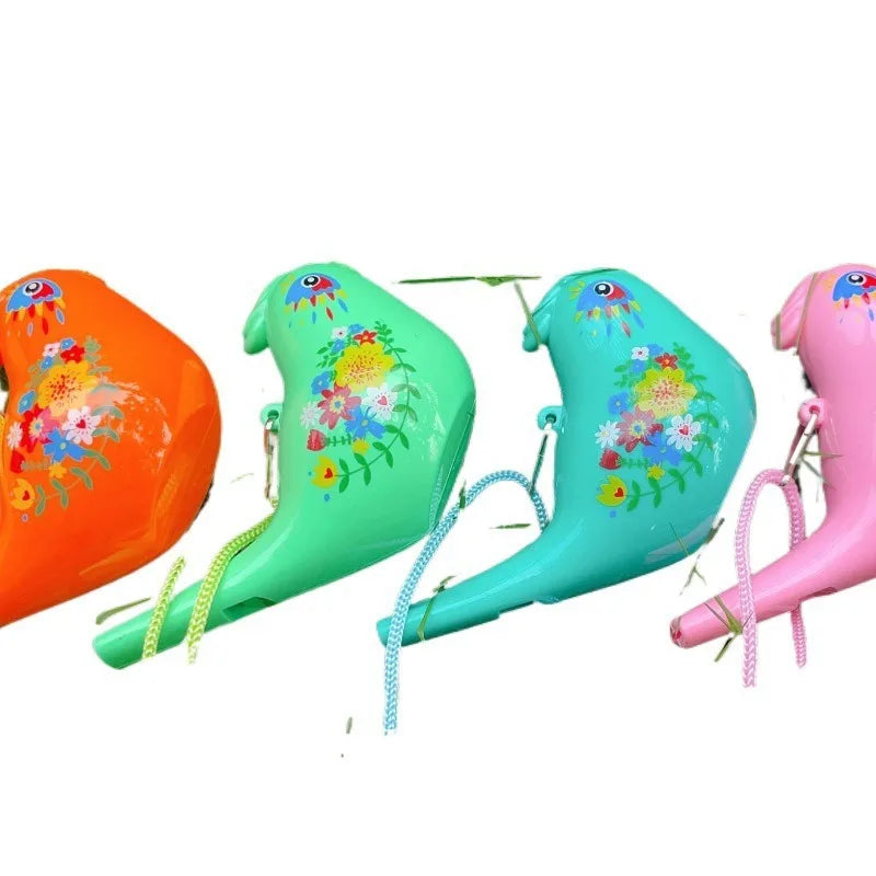 Bird Water Whistle ABS Colorful Bird Water Whistle Pipe Bird Pipe Outdoor Team Sports Whistle Accessories Novelty Gifts Oasis Select