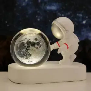 Astronaut Night Light Desktop Small Ornaments Decorative Crystal Ball