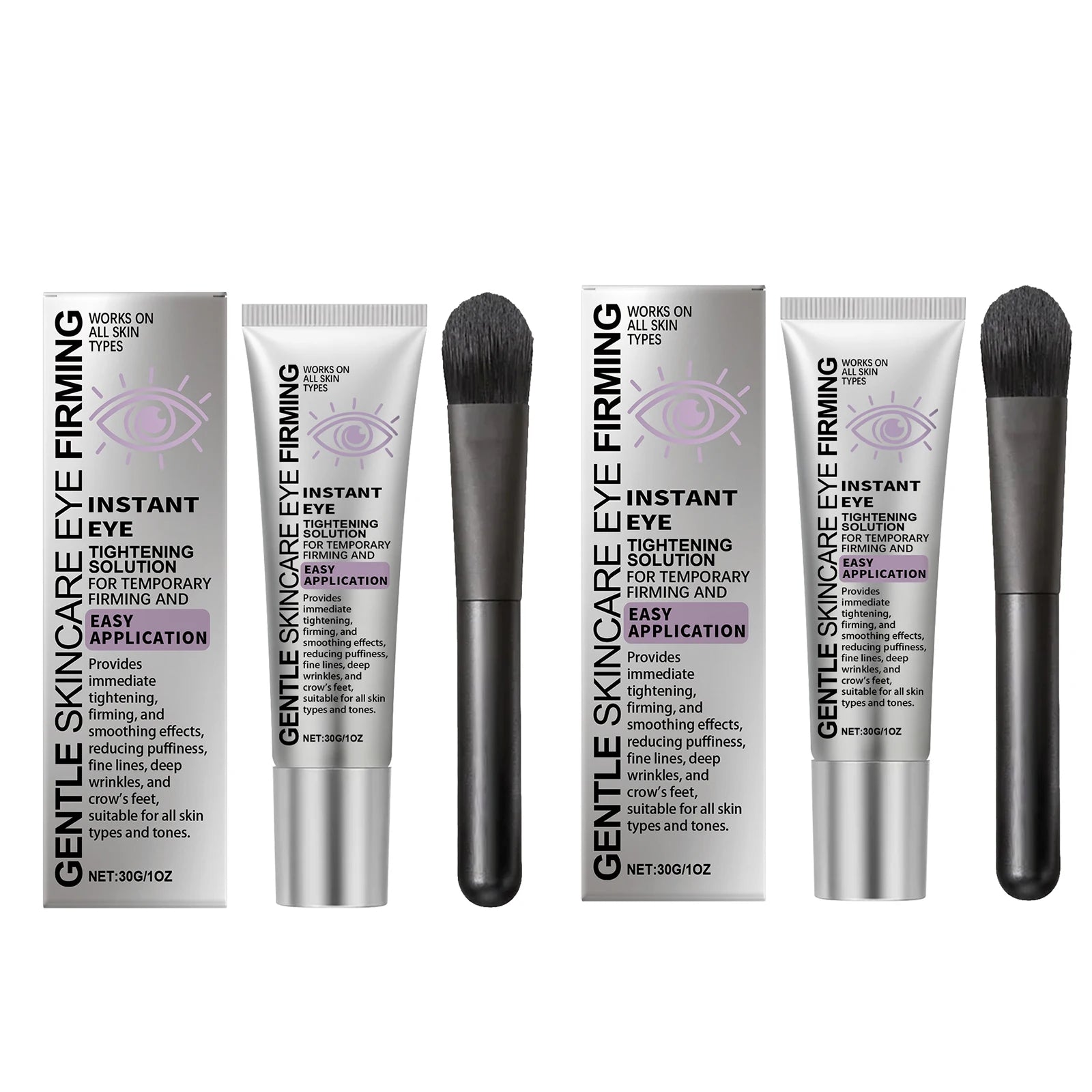 Instant Tightening Eye Cream with Brush – Anti-Puffiness 30g Eye Tightening Cream Oasis Select Buy 1 Get 1 Free 30g