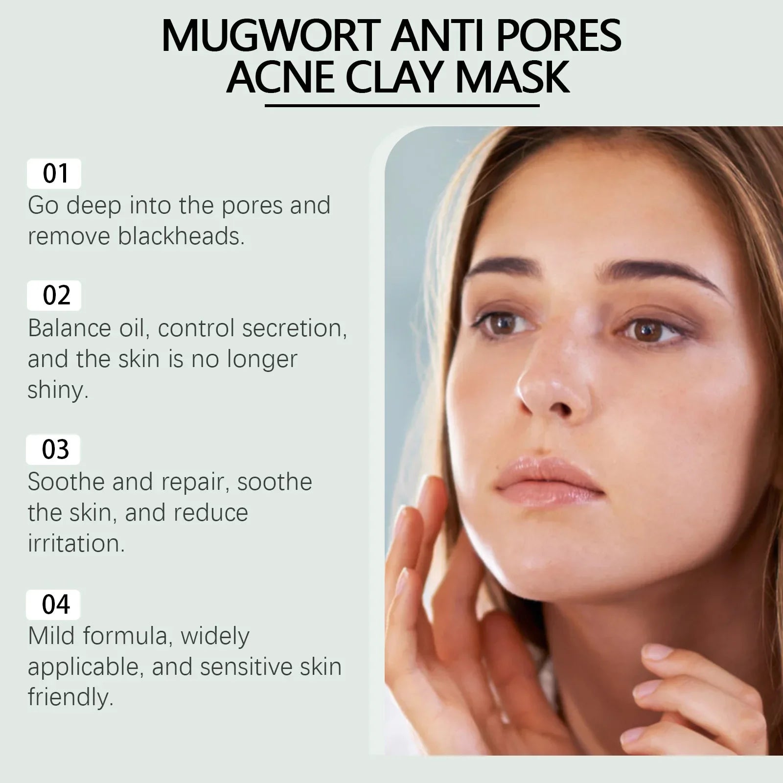 Hoygi Clay Mud Mask – Acne, Pores & Blackhead Remover Clay Mud Face Mask Oasis Select