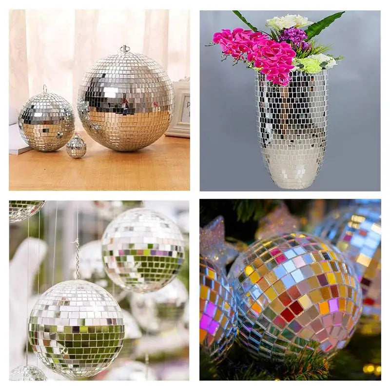 Disco Acrylic Crafts Stickers Disco Tiles Mirror Mosaic Tile Self-Adhesive Easy to Install Wall Tiles Heat Resistant Water Proof Oasis Select