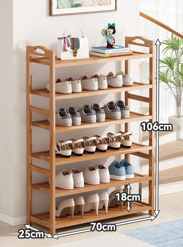 Simple household floor standing shoe rack, multi-layer space saving dormitory storage, economical small shoe cabinet Oasis Select Six layers 70cm