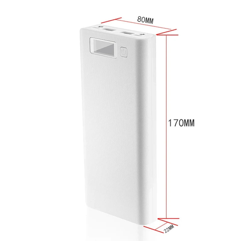 8*18650 Battery Holder Dual USB Power Bank Battery Box Mobile Phone Charger DIY Shell Case Charging Storage Case For Xiaomi Oasis Select