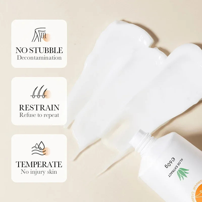 Aloe Vera Hair Removal Cream 60g – Fast, Gentle & Skin-Safe Hair Removal Cream Oasis Select