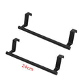 Over Cabinet Door Towel Bar Rack – Punch-Free Stainless Steel Cabinet Door Towel Rack Oasis Select black 2pcs