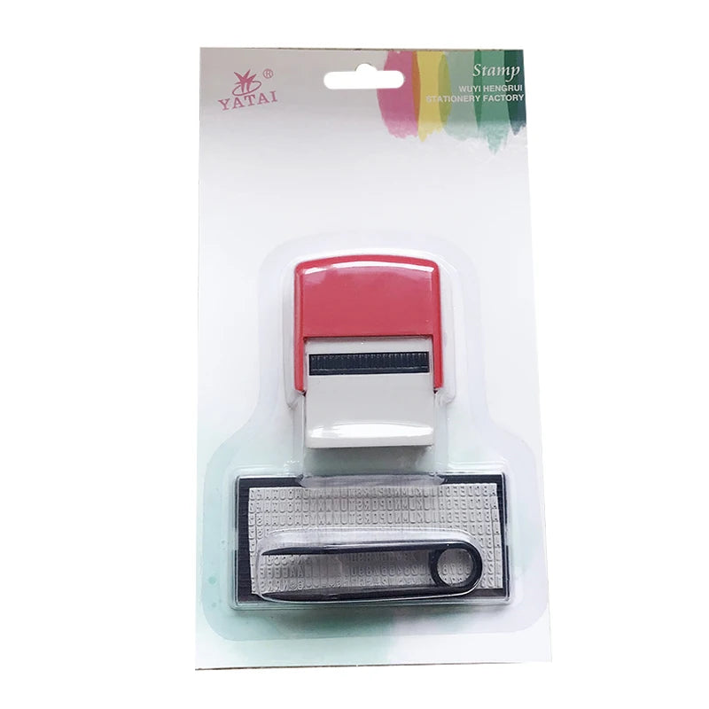DIY Custom Self-Inking Rubber Stamp Kit – Letters & Numbers