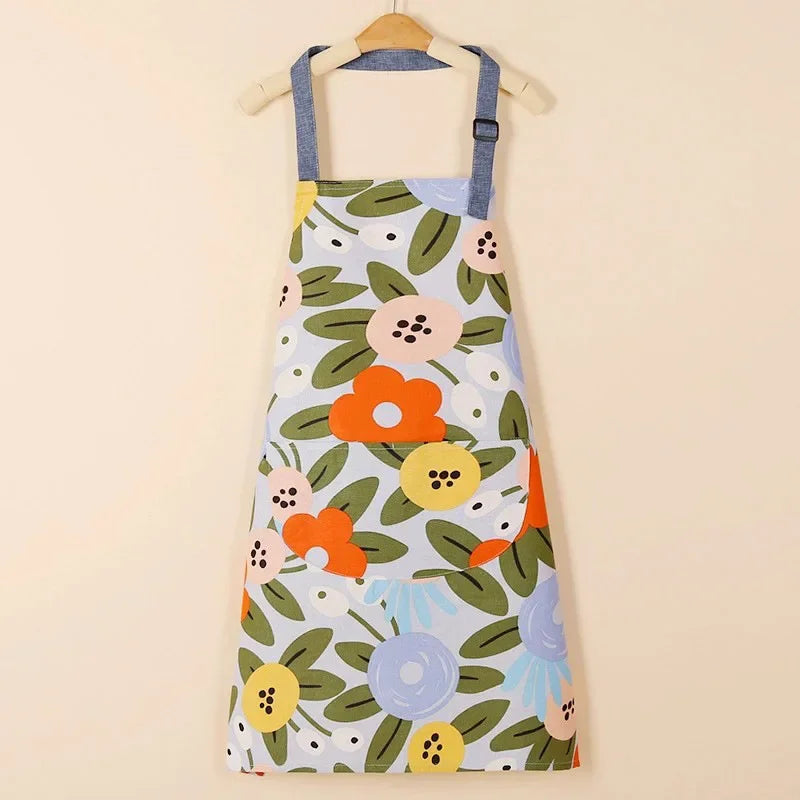 Aprons Fashion Cotton Fabric Waterproof Thickened Dirt Resistant