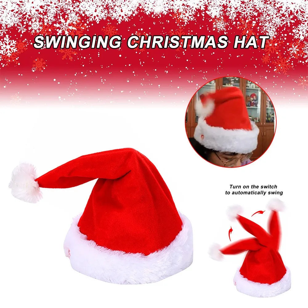 Electric Singing Dancing Santa Hat – Music Christmas Party Hat Novelty Christmas Hat Oasis Select