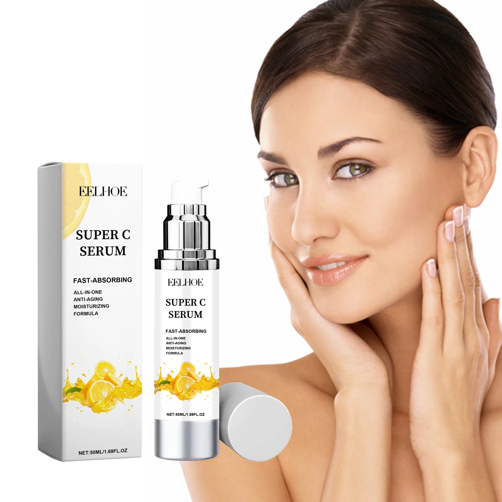 EELHOE Vitamin C Essence Liquid Whitening Moisturizing Soft Delicate Skin Essence Gentle Fomula Suitable for All Skin Types Oasis Select