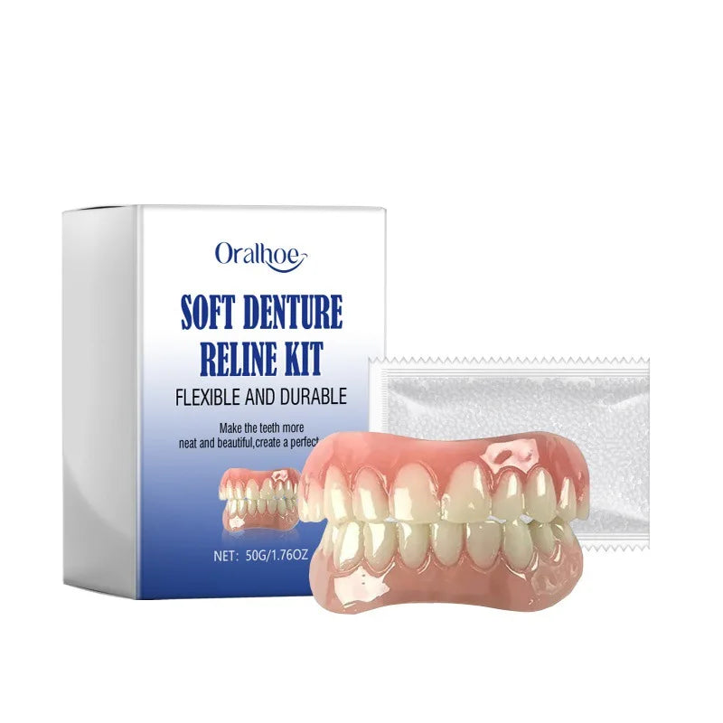 Oralhoe Soft Denture Reline Kit – Temporary Cosmetic Braces Temporary Dental Kit Oasis Select 1set boxed