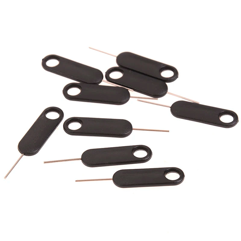 10Pcs Universal SIM Ejector Pin Extended 12mm Stainless Steel Micro Tool Spare Phone SIM Card Tray Removal Key for Cell Phones Oasis Select 10pcs no