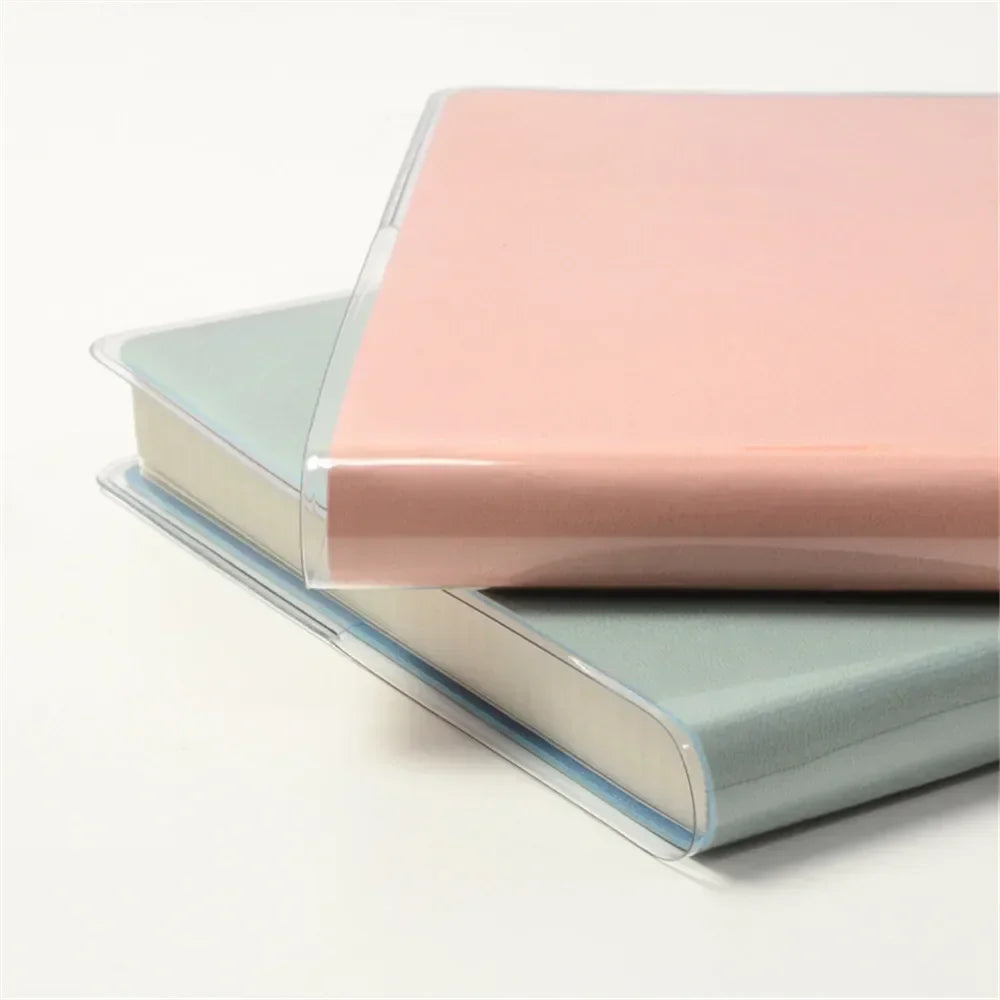 Waterproof PVC Transparent Protective Sleeve for A6 A5 Notebook Journal Planner Book Diary Protects Cover Office Supplies Oasis Select