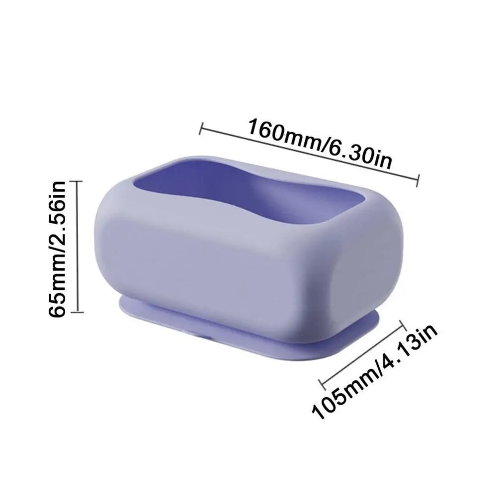 New Silicone Suction Cup Tissue Box Large Capacity Desktop Tissue Drawer Anti-Wear Super Soft Durable Car Tissue Box Oasis Select