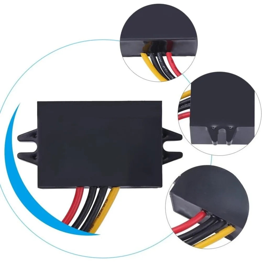 DC 24V To DC 12V 5A Buck Converter Power Supply Step Down Converter Buck Voltage Regulator Module Transformer Power Waterproof Oasis Select