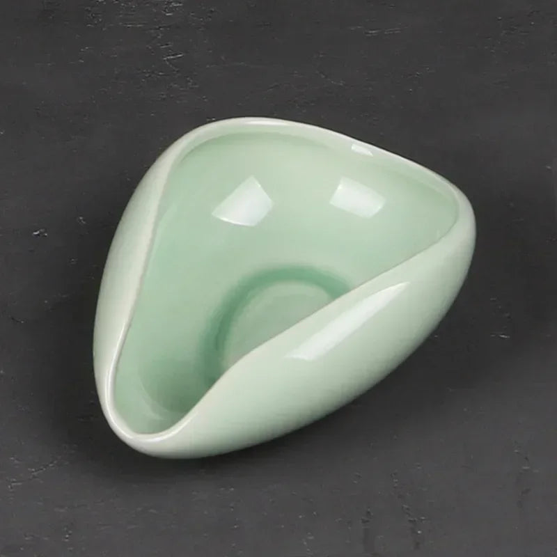 Ceramic Teaspoons Kung Fu Tea Set Accessories Tea Tray Ornaments Retro White Porcelain Celadon Tea Spoon Shovel Oasis Select B