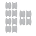4/8/12/16Pcs Car Styling Mouldings Sticker Car Door Sticker Carbon Fiber Scratches Resistant Cover Auto Handle Protection Film Oasis Select 12pcs silver