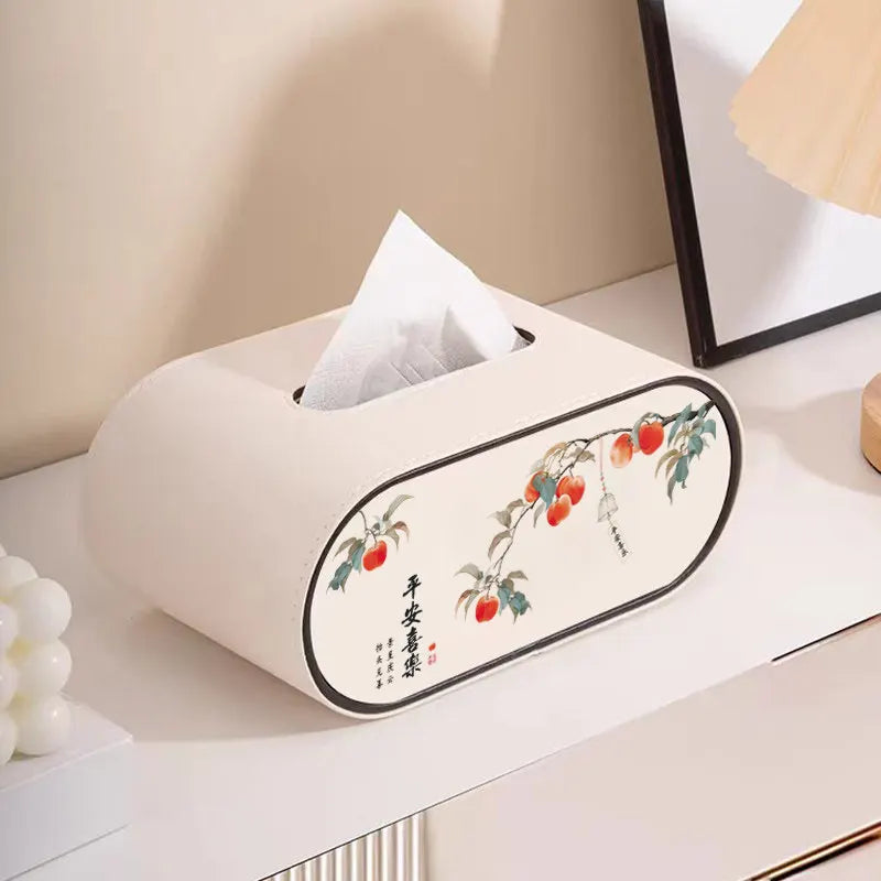 Tissue Box Luxury Creative Desktop Paper Holder Premium Decor Accessory For Living Room Household Daily Storage Ornament Oasis Select C