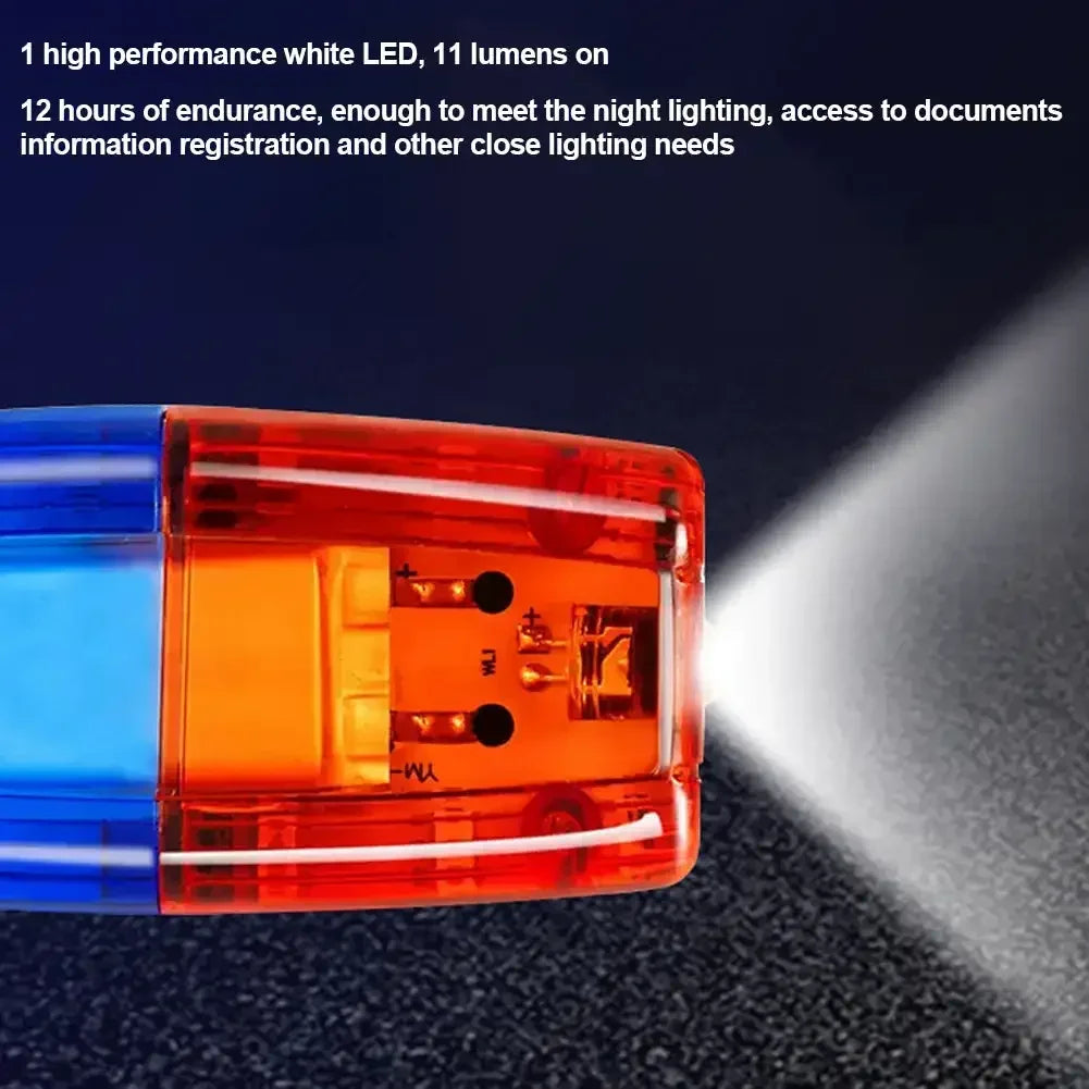 LED Shoulder Warning Light Red Blue Police Shoulder Clip Light Sanitation Worker Safety Patrol Alarm Flash Signal Strobe Lamp Oasis Select