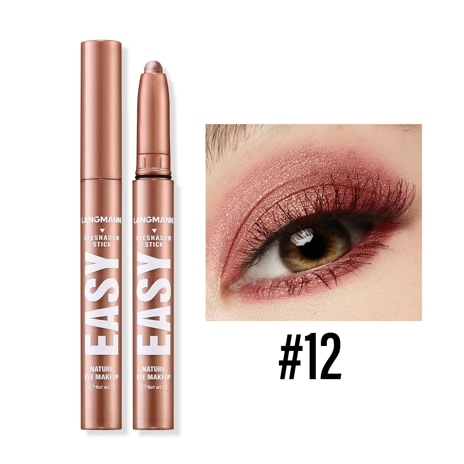 Langmanni Pearlescent Matte Eyeshadow Pencil – Waterproof Shimmer