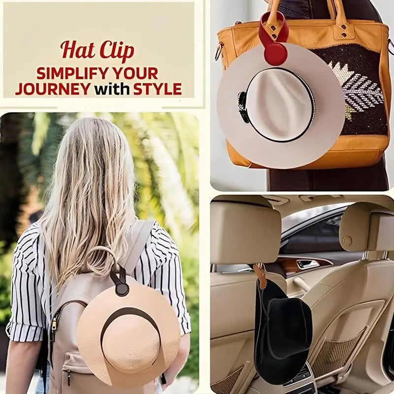 Multi-purpose Pu Leather Magnetic Hat Clip Strong Magnetic Round Organizer Clip Travel Bag 가방 자석 버클 액세서리 Oasis Select