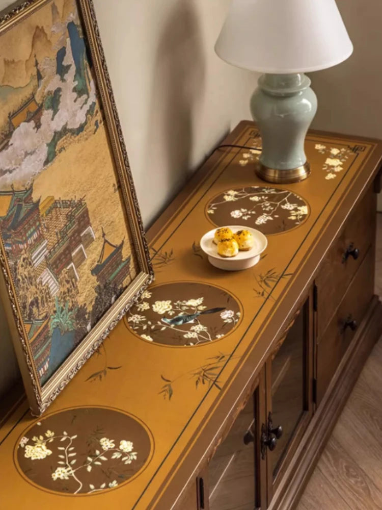 American Retro Light Luxury TV Cabinet Side Cabinet Waterproof Pad Oil Anti-ironing No-wash Leather Table Mat Oasis Select