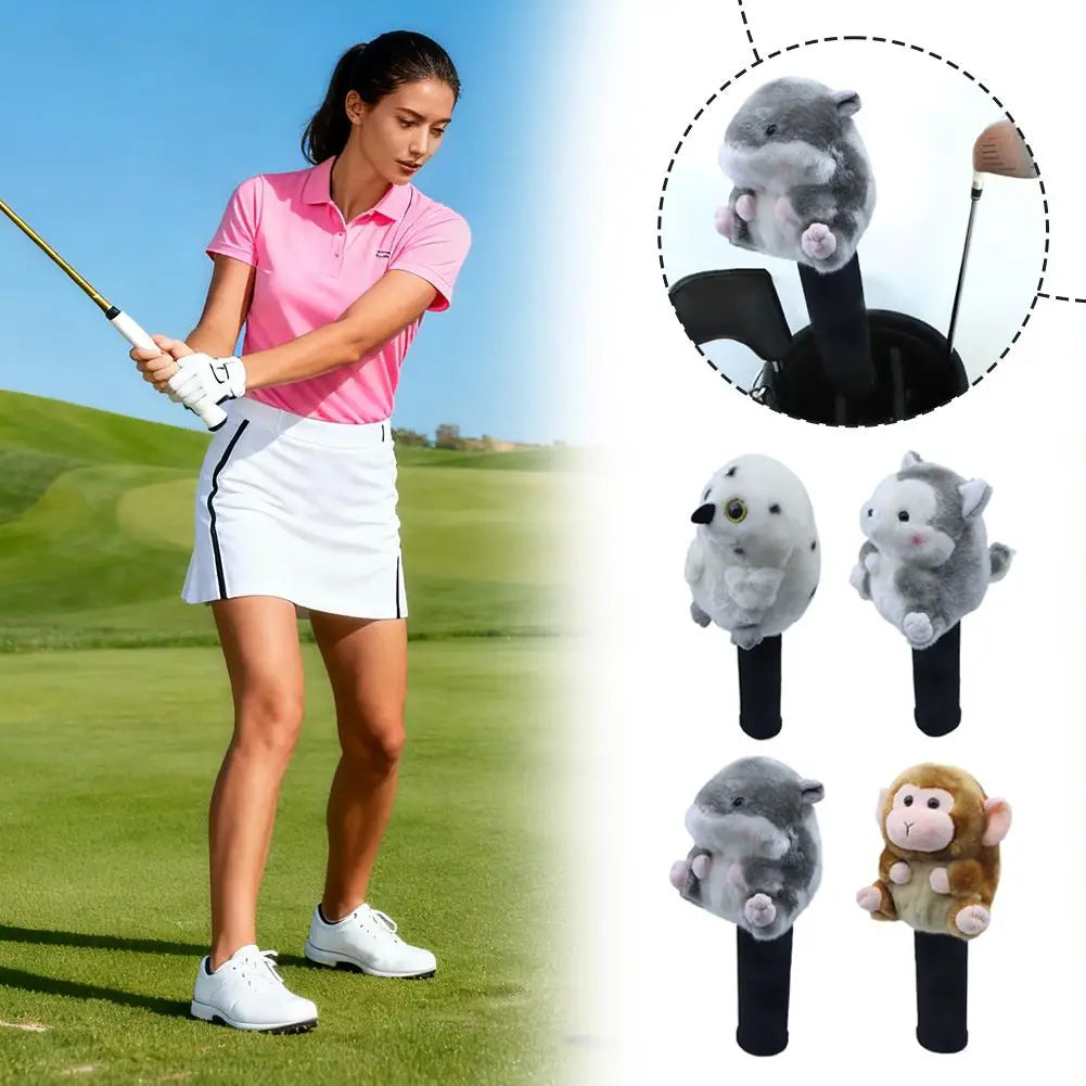 Animal Golf Headcovers for Fairway #3 #5 Woods – Cute Plush Cover Golf Headcover Oasis Select