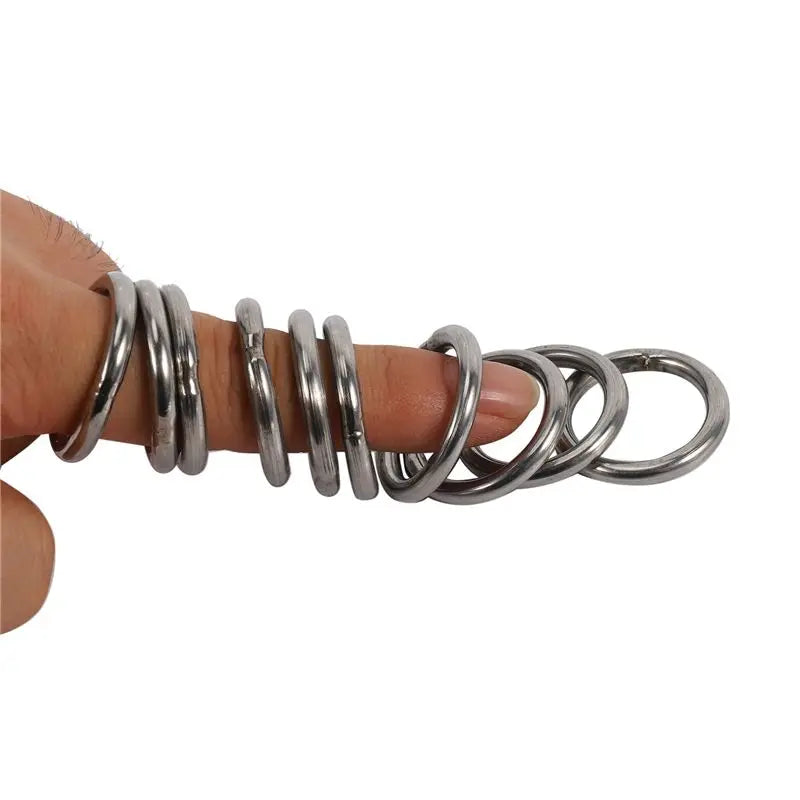 LIKE WISH X 30Mm Stainless Steel Strapping Welded Round O Rings 40 Pcs Oasis Select