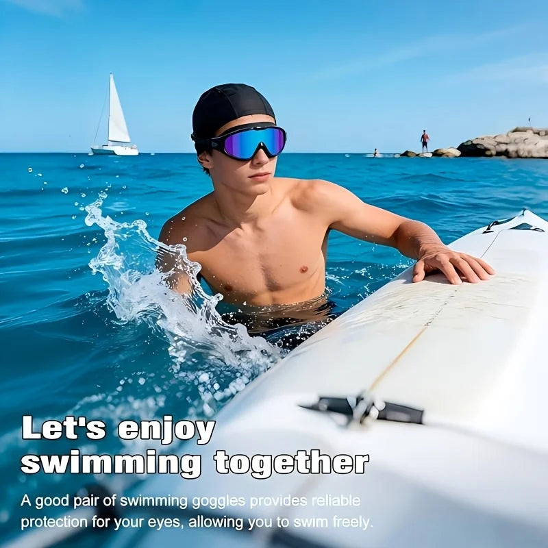 Three-piece design, adult lightweight swimming goggles, non-porous and leak-proof with adjustable headband Oasis Select