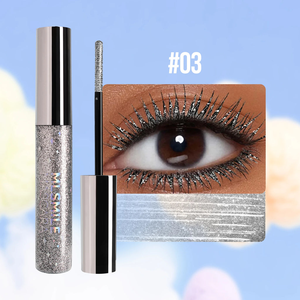 MLSMILE Glitter Pearlescent Mascara – Waterproof & Volumizing