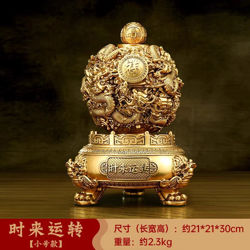 Fortune to turn the dragon turn the universe adornment adornment adornment office desktop store opening gift Oasis Select 21cm x 21cm x 30cm