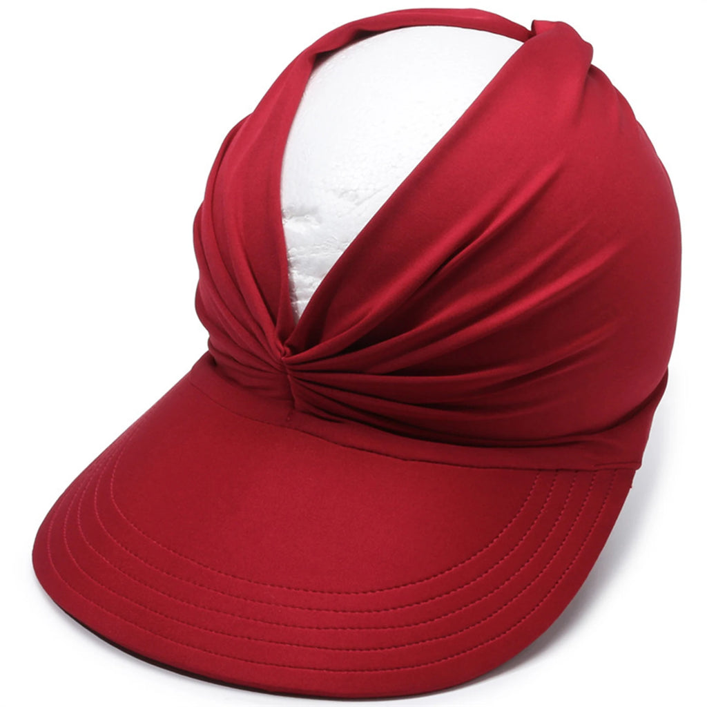 Women's UPF 50+ Wide Brim Empty Top Sun Hat – Beach & Sports