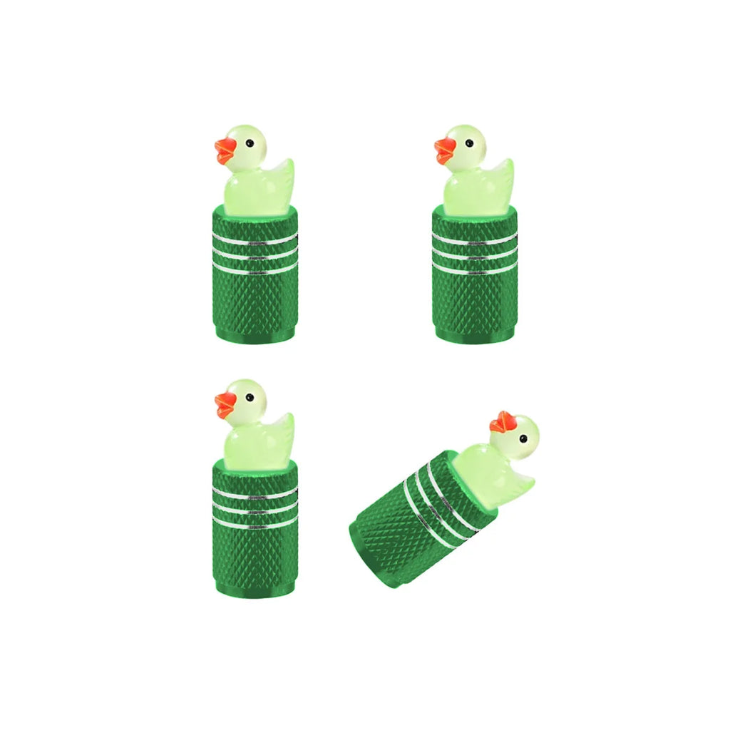 Car Tire Valve Stem Cap, Sedan Dust Cap, Glow-in-the-Dark 3D Automotive Valve Stem Cap Oasis Select 4pcs 6