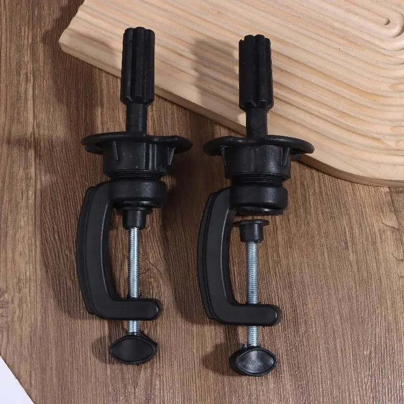 1/2/5Pcs Adjustable Plastic Mini Wig Head Stand Table Clamp Hair Accessory Tool Training Mannequin Holder For Wig Making Oasis Select 2Pcs