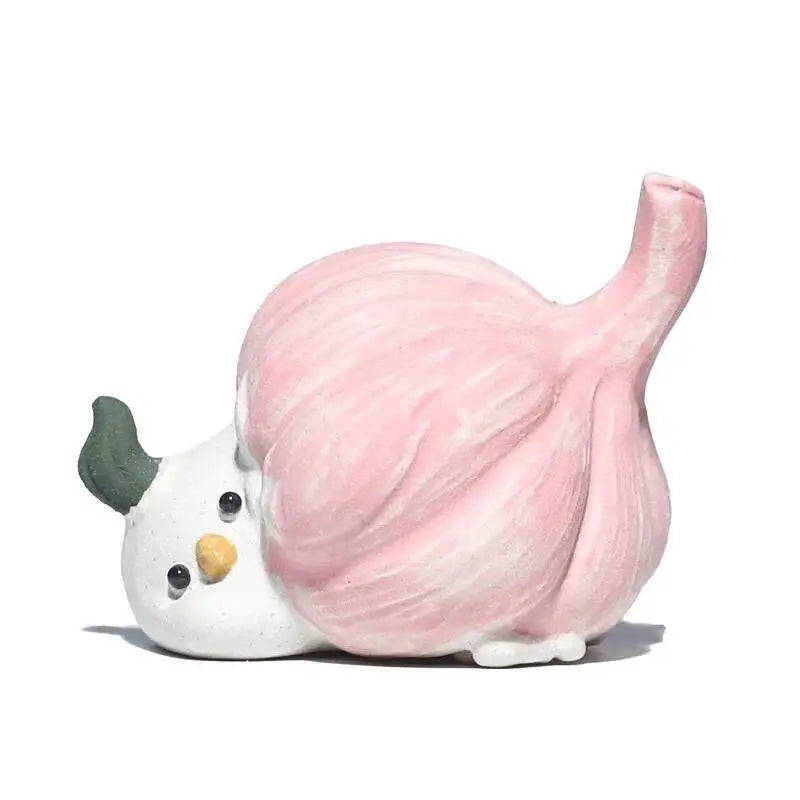 Zisha Tea Pet Garlic Bird Ornament Sculpture Garlic Bird Chick Tea PlayCeremony Accessories Oasis Select