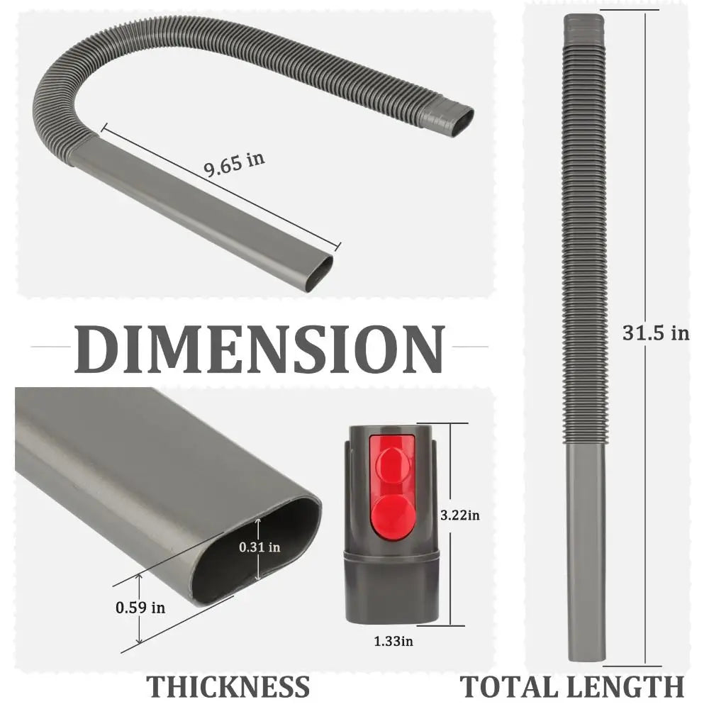 Crevice Tool Dryer Vent Lint Vacuum Attachments Lint Removal Tool Dryer Vent Cleaner Kit for Dyson V7 V8 V10 V11 V12 V15 Oasis Select