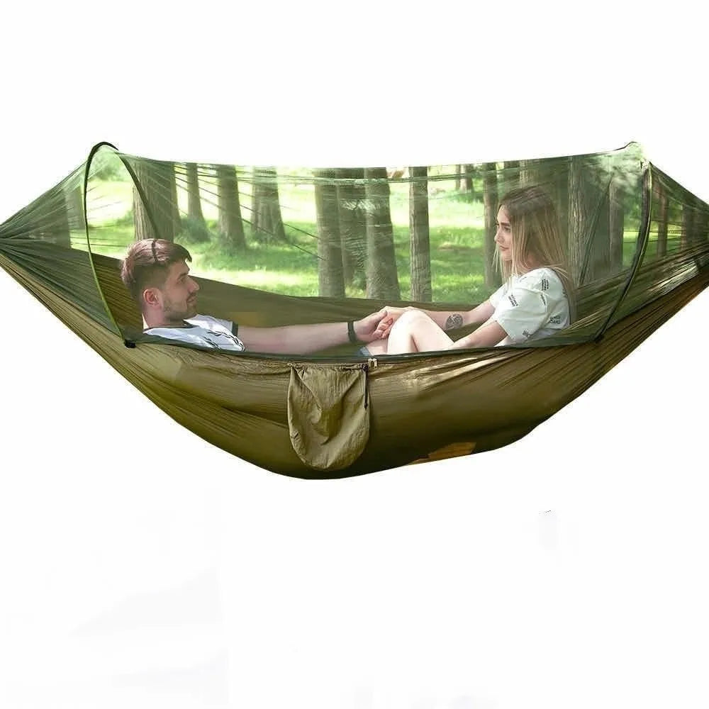 Anti-Mosquito Mosquito Net Hammock Ultra-Light Breathable Portable Hammock Anti-Rollover Swing Design Camping Hammock Adult Use Oasis Select