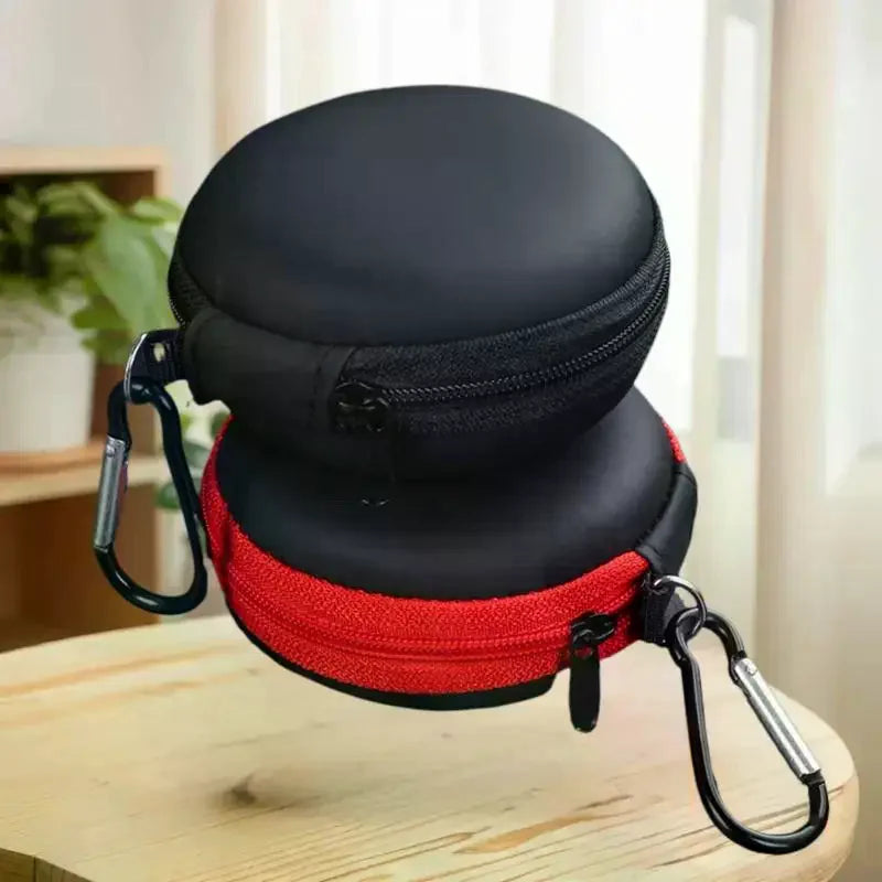 Compact EVA Keychain Ashtray with Portable Pouch, Anti-smog Solution for Vehicle and Travels Oasis Select