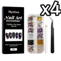 Glitter Art Rhinestone Colorful Popular DIY Nail Decorations Home DIY Nail Art Create Nails Jewelry Diamond Rhinestones 12 Grids Oasis Select Art Rhinestone Setx4