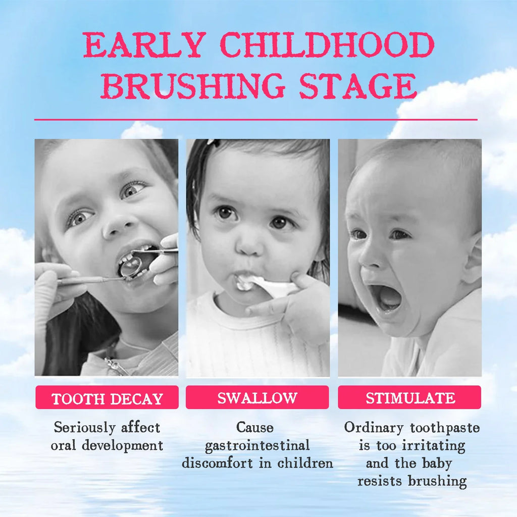 Children Toothpaste Probiotics Stain Removal Tooth Mousse Oral Cleaning Fruit Flavor Fresh Breath Kids Dental Care Toothpaste Oasis Select