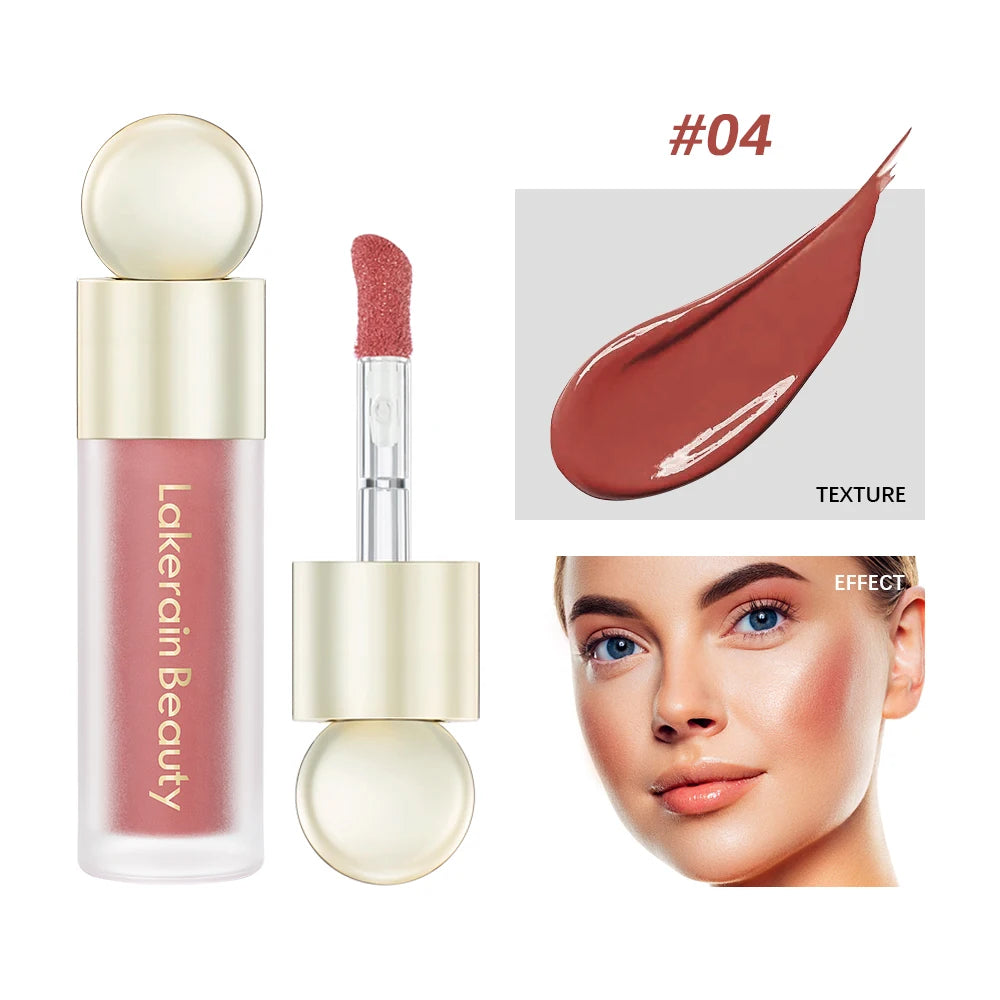 Matte Liquid Blush Velvet Blusher Orange Peach Face Pigment Lasting Beauty Natural Cheek Tint Cream Blush Makeup Maquiagem7.5ml Oasis Select 04