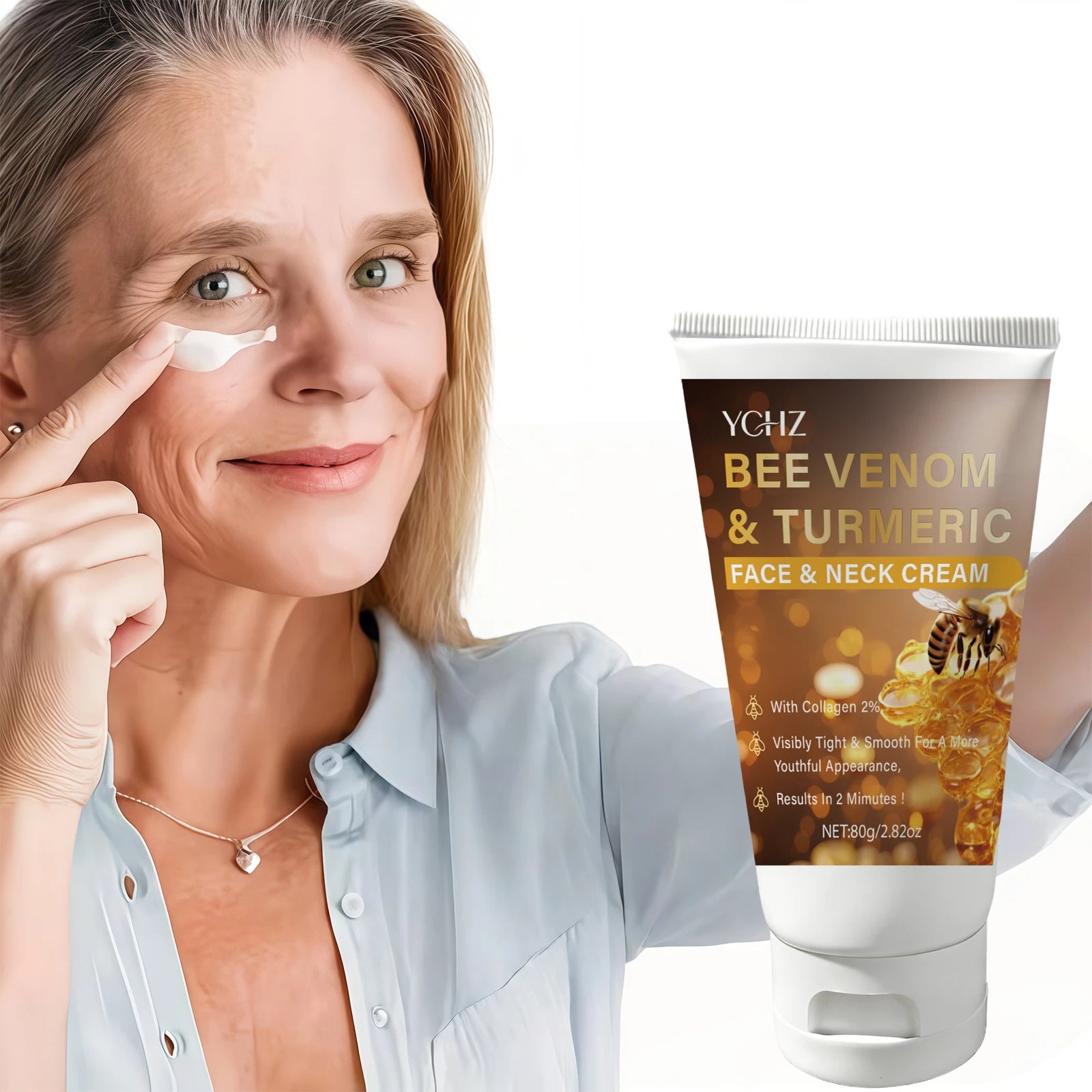 YCHZ Bee Venom Face Cream 80g – Brightening & Moisturizing