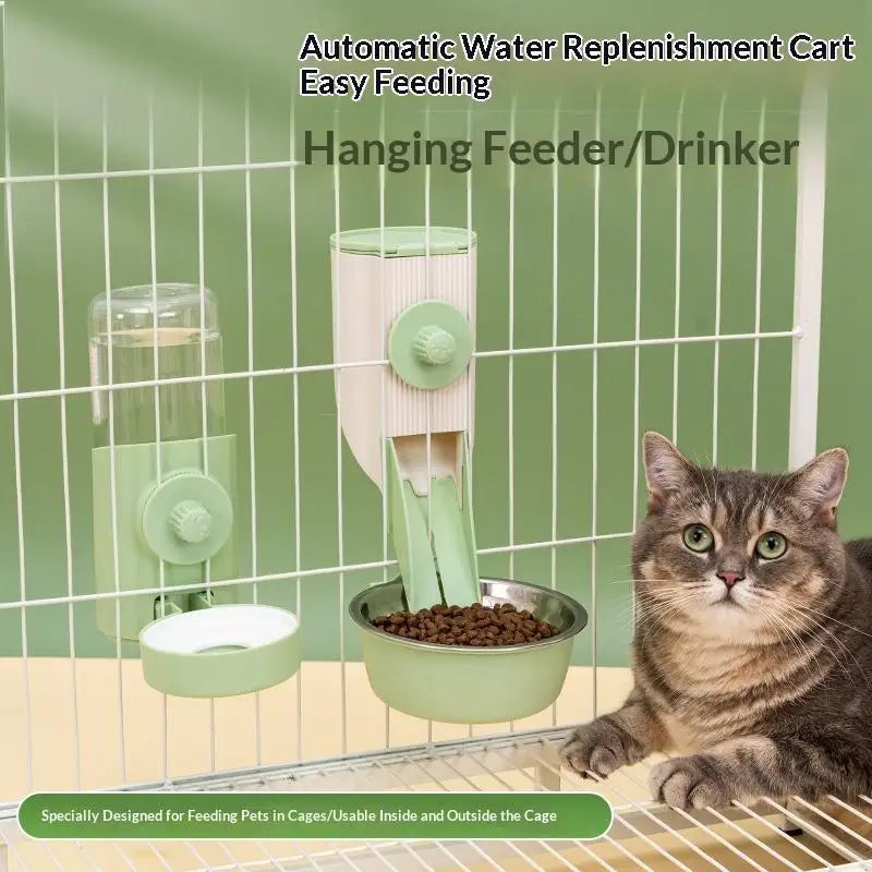 New Pet Chinchilla Hanging Feeding Waterer Easy Install Pigeon Rabbit Small Animal Automatic Feeding Water Bowl Pet Products Oasis Select