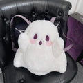 Halloween Cute Ghost Cartoon Backpack New Personalized Doll Plush Doll Girl Single Backpack Oasis Select WHITE