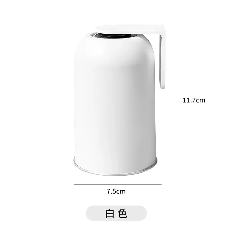Magnetic Mouthwash Cup 304 Stainless Steel Tooth Brushing Cup Wall Mounted No Punching Household Water Cup Large Capacity New Oasis Select white