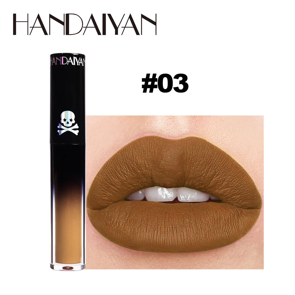 Handaiyan Matte Vampire Lip Gloss – Black & Purple Waterproof